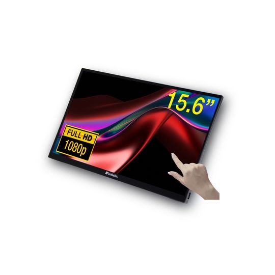 Verbatim PMT-15 USB-C/HDMI snertiskjár 15.6"