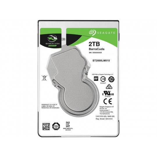 Seagate 7mm 2TB 2.5" SATA HDD