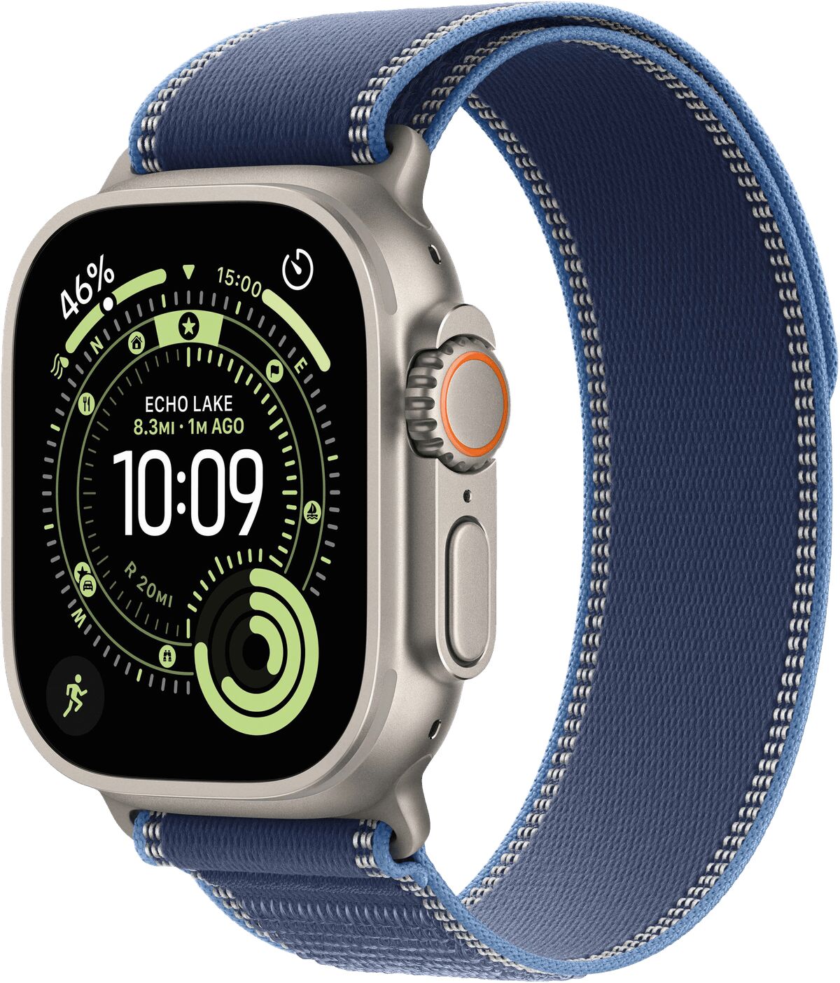 Apple Watch Ultra 3 49mm Títaníum/Blue Trail ól