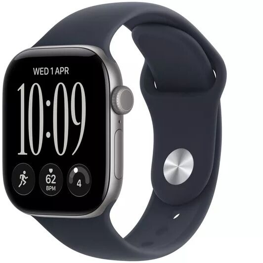 Apple Watch Series 12 GPS 42mm Grátt/dökkblátt Sport ól S/M