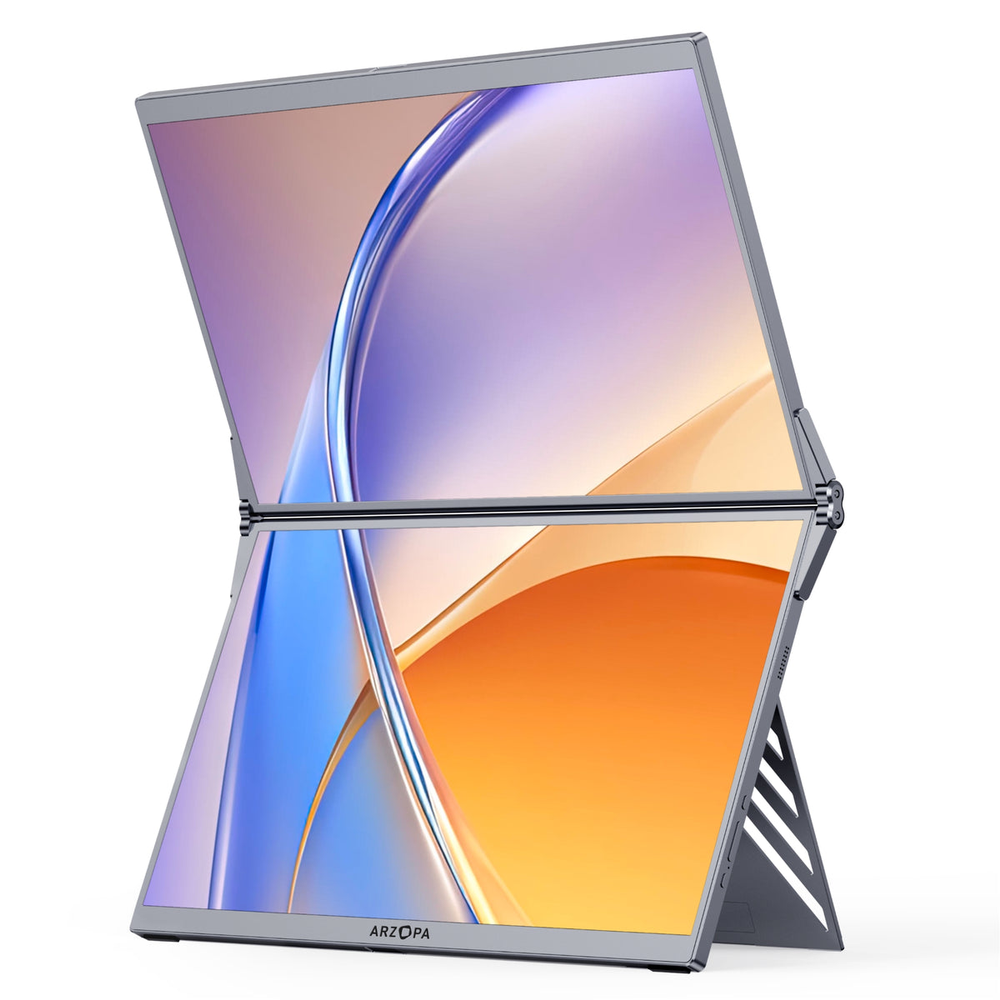 Arzopa Dual Screen Portable 15.6" IPS FHD Grey