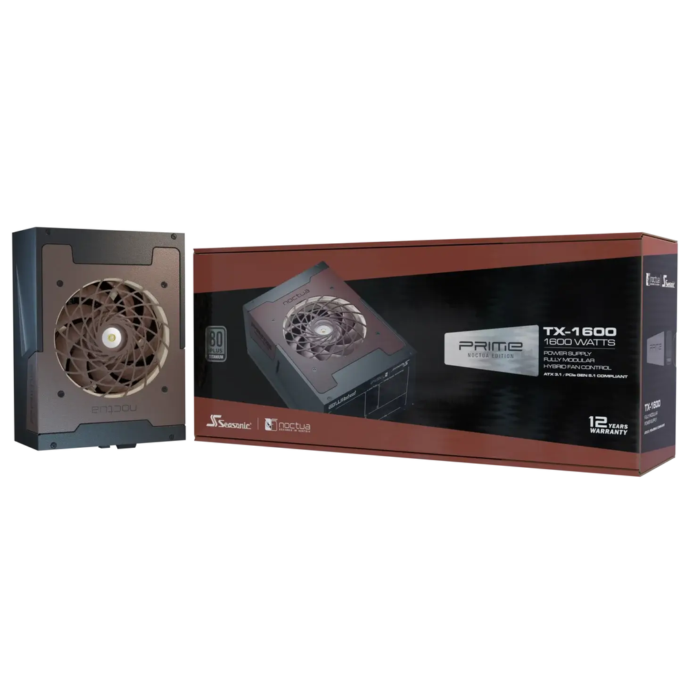 Seasonic Prime Titanium TX 1600W ATX 3.1 Noctua Edition