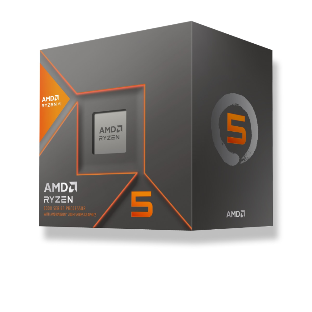 AMD Ryzen 5 8600G 6 kjarna AI M760 GPU Retail viftu