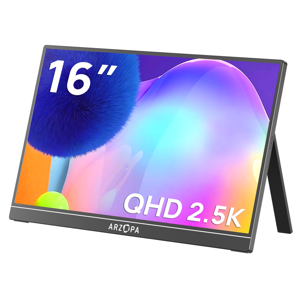 Arzopa USB-C 16" IPS QHD svartur