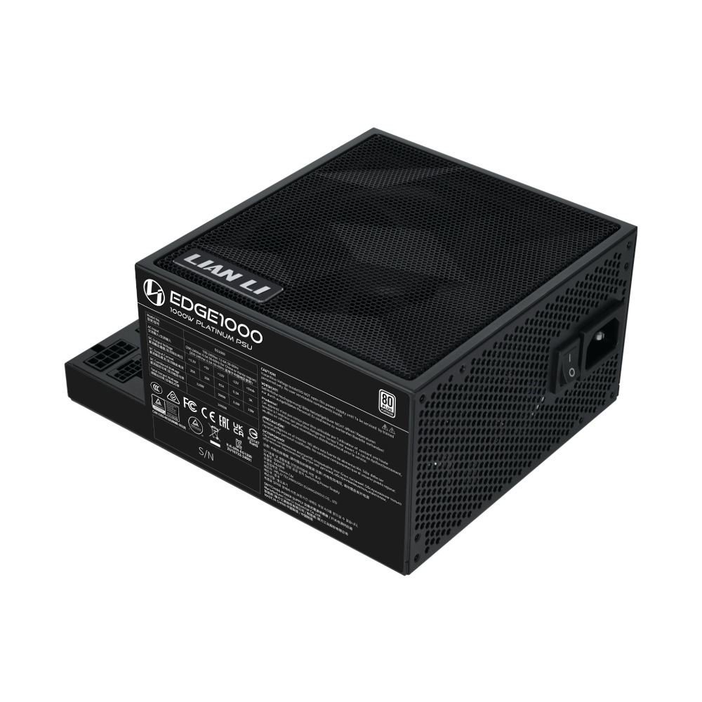 Lian-Li Edge 1000W 80+ Platinum ATX 3.1 svartur