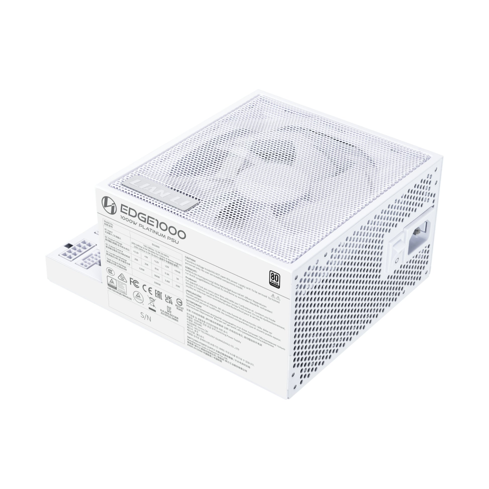 Lian-Li Edge 1000W 80+ Platinum ATX 3.1 hvítur