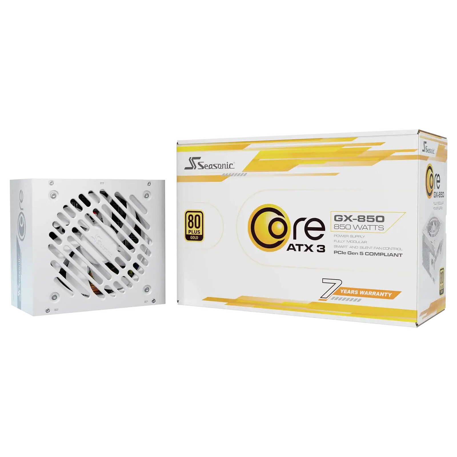 Seasonic Core Gold GX 850W ATX 3.1 hvítur