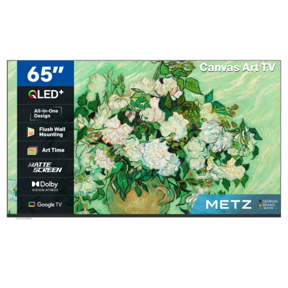 Metz Frame QD Canvas 65" QLED 4K Google TV